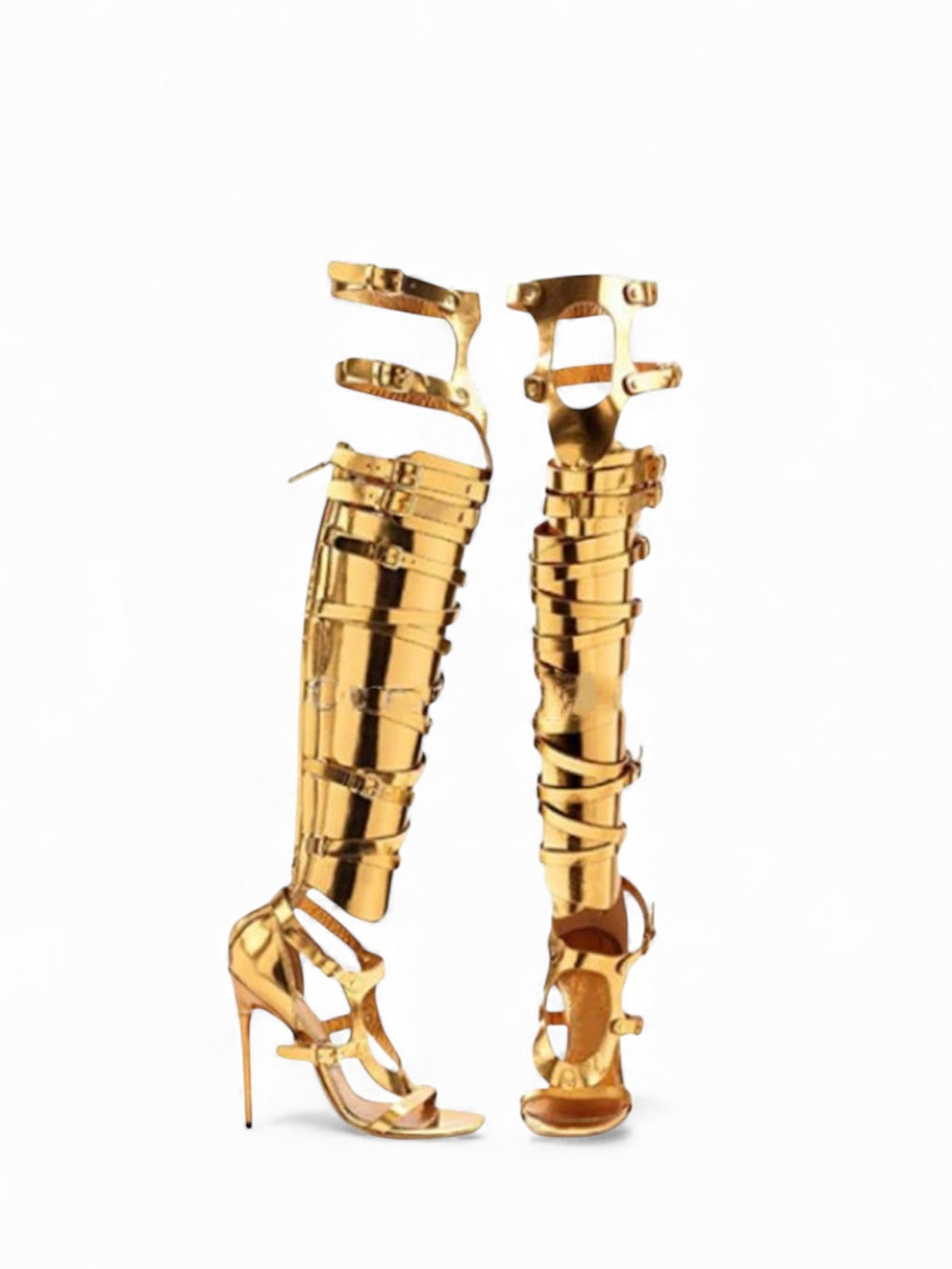 Knee High Gladiator - Gold