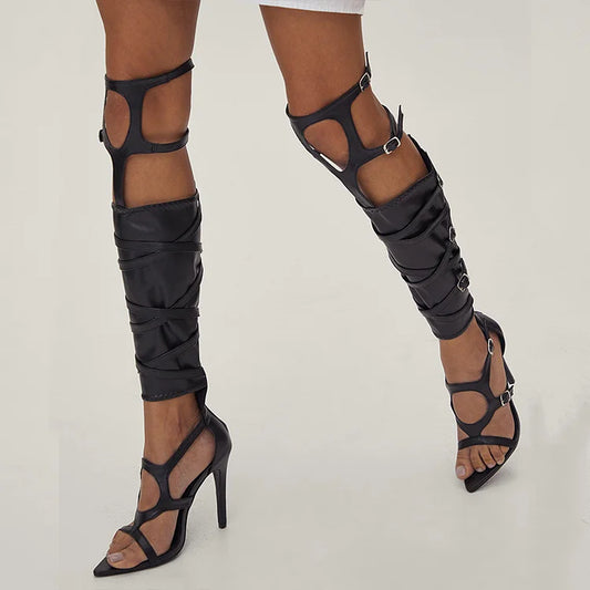 Knee High Gladiator - Gold