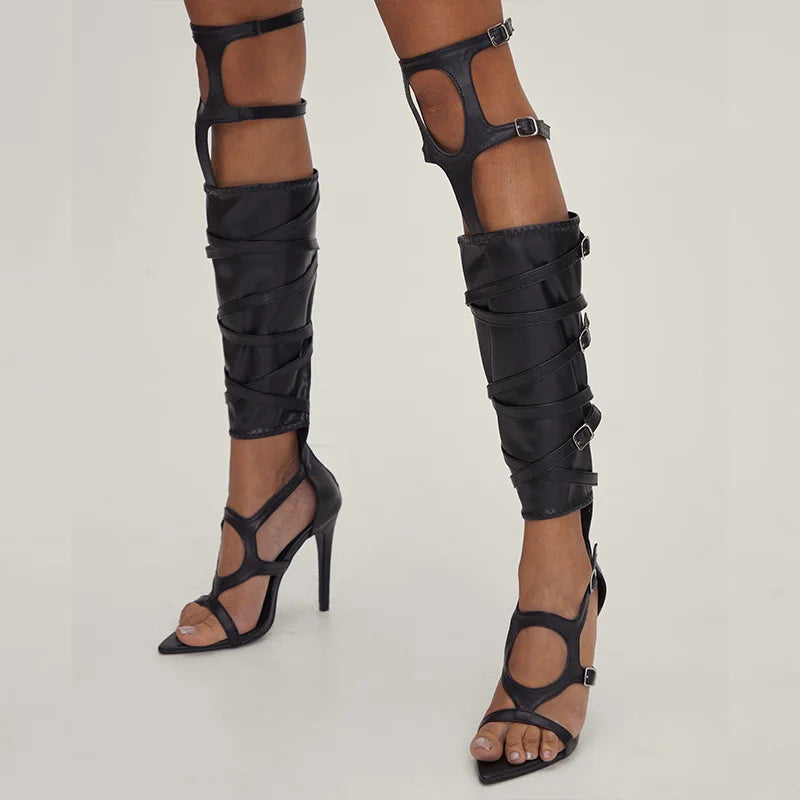 Knee High Gladiator - Gold