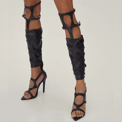 Knee High Gladiator - Gold