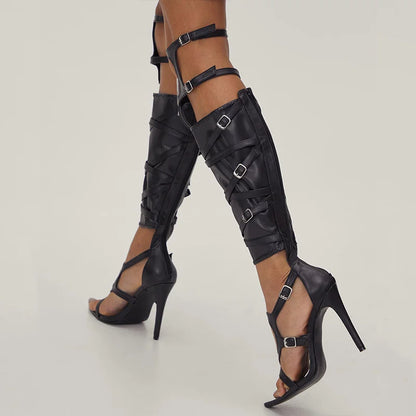 Knee High Gladiator - Gold